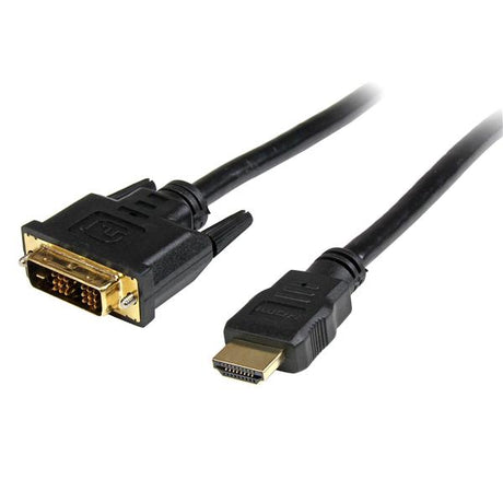 1m HDMI to DVI-D Male Cable for high-quality video connections between DVI-D devices and HDMI displays.