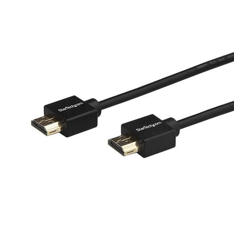 High Speed 4K HDMI cable, 1.8m, 60Hz, 18Gbps, HDR, with secure gripping connectors for reliable connections.