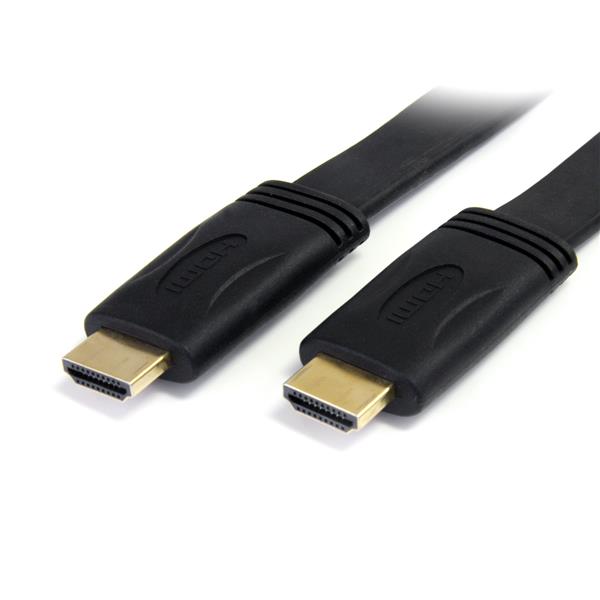 High Speed 5m Flat HDMI Cable with Ethernet - Ultra HD 4K x 2K, 120Hz, Lifetime Warranty
