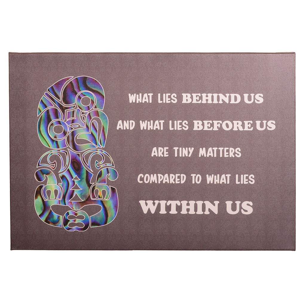 Inspirational canvas print - Tiki design