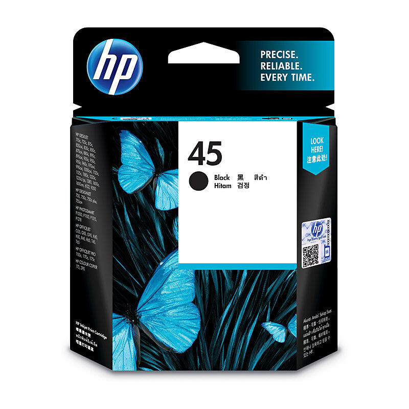 HP #45 Black Ink Cartridge51645AA