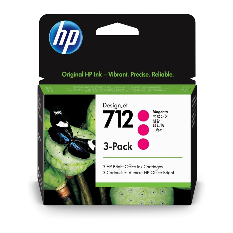 HP #712 29ml Mag 3pk 3ED78A