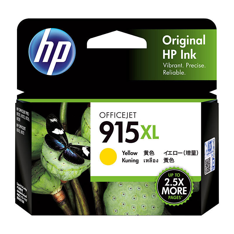 HP915XL Yel Originl Ink3YM21AA