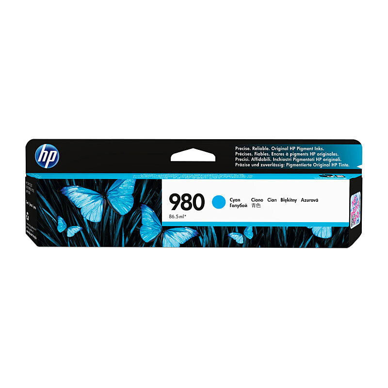 HP #980 Cyan Ink CartridgeD8J07A
