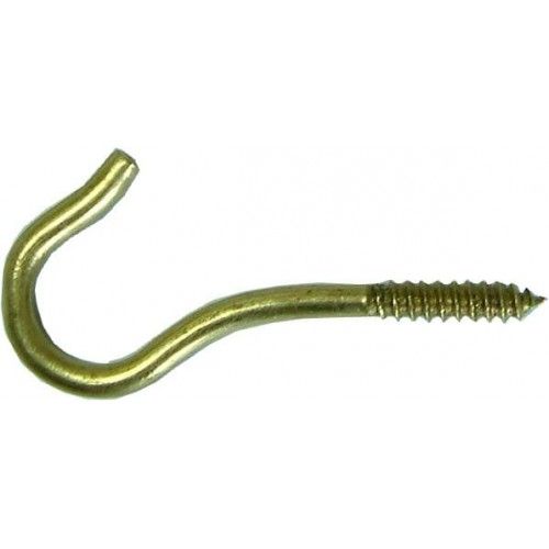 SCREW HOOKS - Brass No. 1812 (6g x 1-11/16")