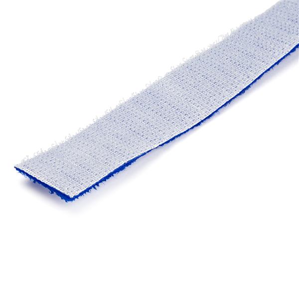 30.4m Blue Hook and Loop Roll for Cable Management | Reusable & Adjustable Fastening Solution