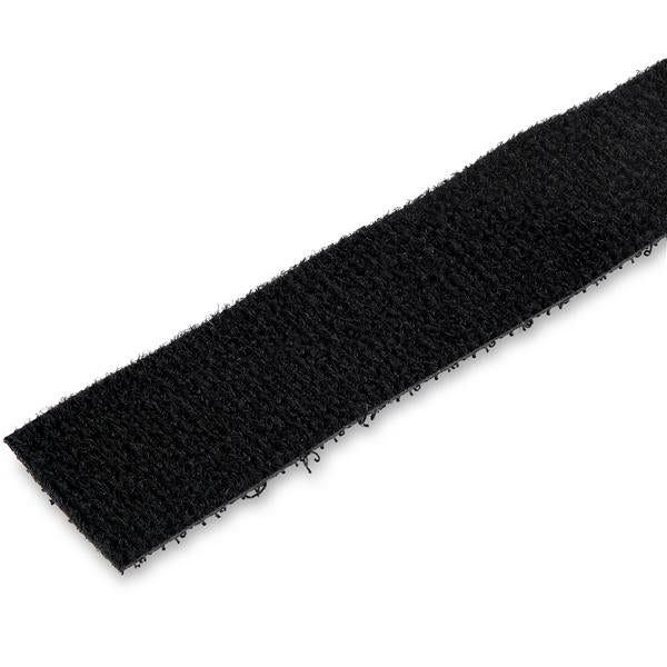 Premium Black Hook-and-Loop Cable Tie Roll - 50 ft. Bulk for Easy Cable Management