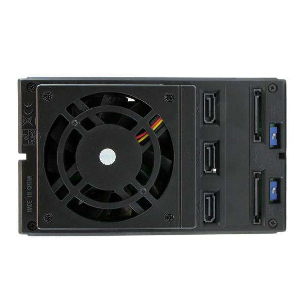 3 Bay 3.5" SATA/SAS HDD Trayless Mobile Rack Backplane with Fan - Hot-Swap Drive Solution