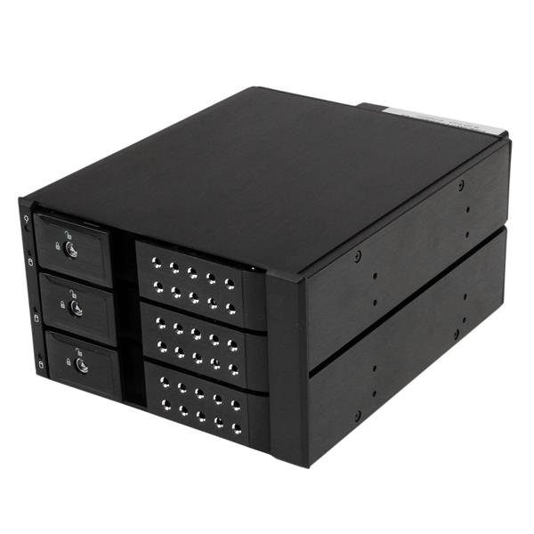 3 Bay 3.5" SATA/SAS HDD Trayless Mobile Rack Backplane with Fan - Hot-Swap Drive Solution