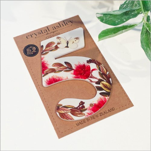 Pohutukawa House Number: 5 WALL ART & DECOR