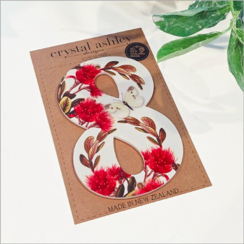 Pohutukawa House Number: 8 WALL ART & DECOR