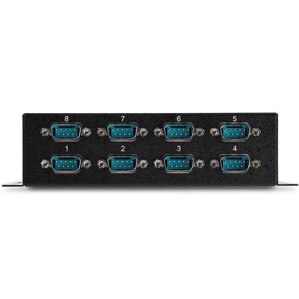 8-Port USB to DB9 RS232 Serial Adapter Hub - Durable USB Serial Hub for Legacy Devices