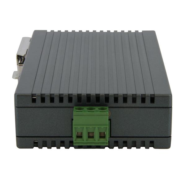 5-Port Industrial Ethernet Switch with IP30 housing, DIN rail mount, 10/100 Mbps for reliable industrial networking.