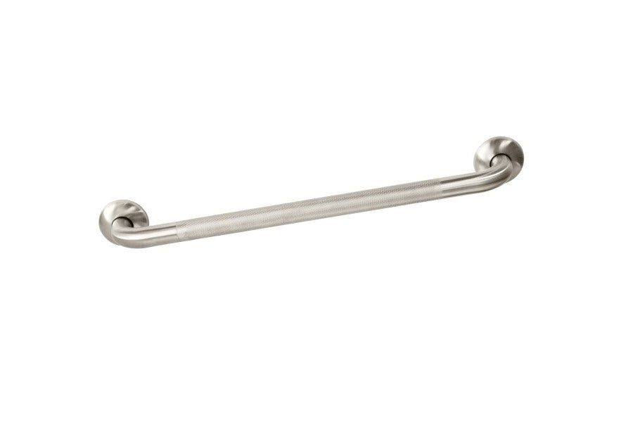 600mm Knurled Straight Grab Rail - Brushed Stainless Steel
