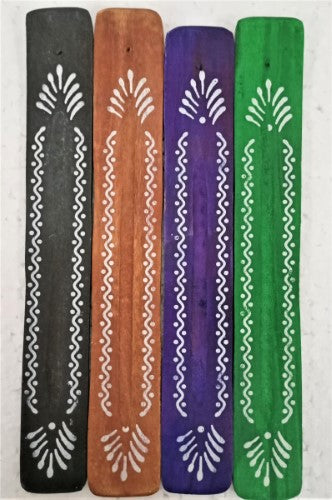 Incense Holder - Antique Colored Incense Patti (Set of 4)