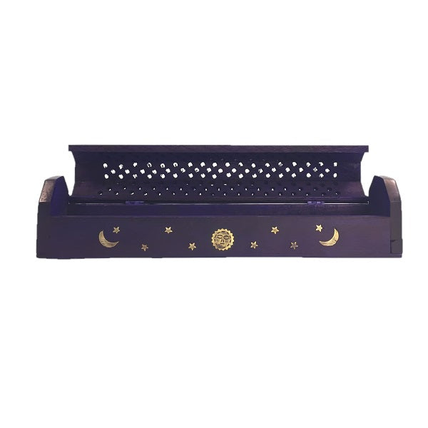 Incense Holder - Purple Sun Moon Star