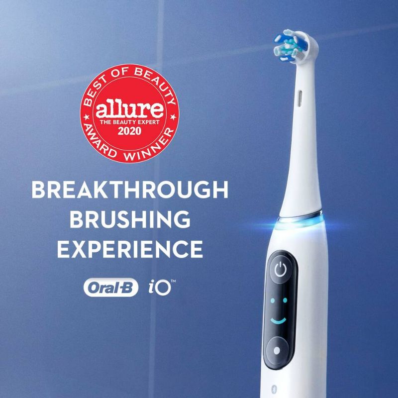 Oral-B iO Series 9 Electric Toothbrush in Black Onyx, featuring AI tracking, smart pressure sensor, and 7 personalized modes.