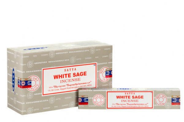 Incense - Satya White Sage 15gm x 12 Packets