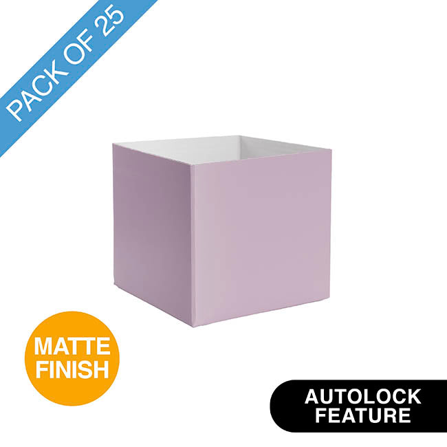 Mini Posy Box Matte Autolock Base Pk25 Dark Mauve