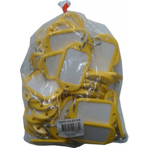 Key Tag "Jumbo" Yellow Bag Of 50pce