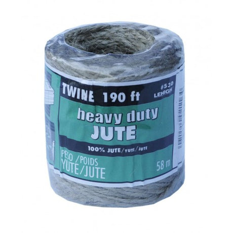 Eco-friendly jute garden twine, 61m long, perfect for gardening, crafts, and DIY projects.