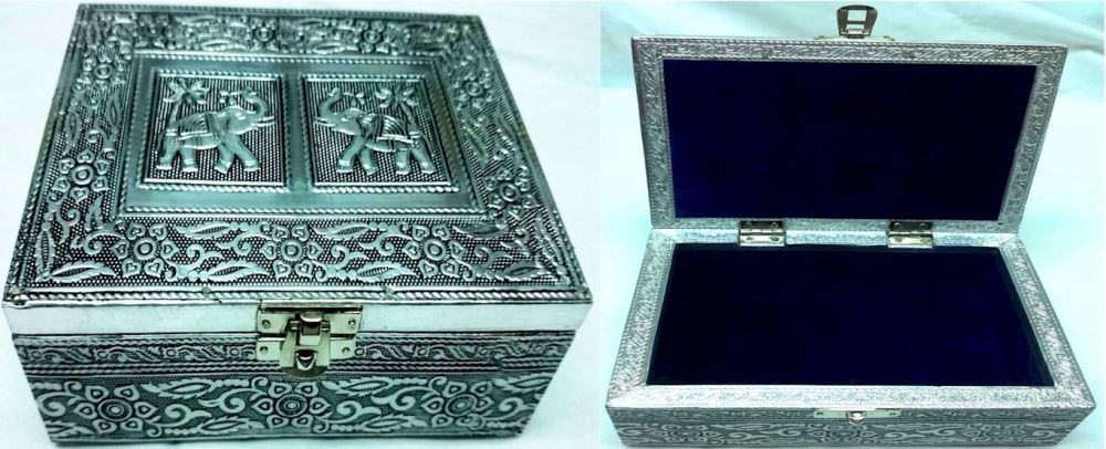 Jewellery Box / Trinket Box - Elephants