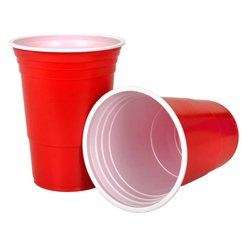 Kiwi Pong Red Party Cups 465ml 12pc