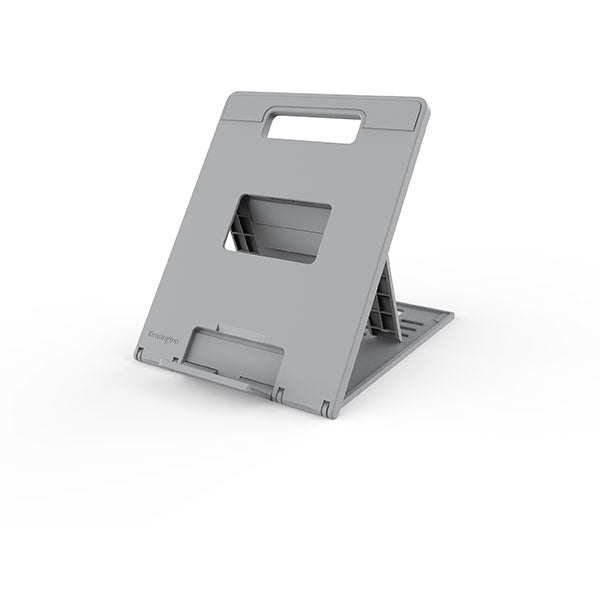 Kensington Easy Riser Go 14" Laptop Stand with ergonomic design, adjustable height, and foldable structure for better posture.
