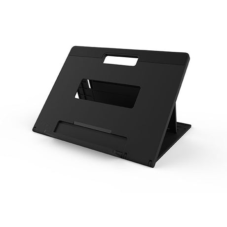 Kensington Easy Riser Go 17" Laptop Stand with adjustable height, cooling airflow, and secure grip for laptops or tablets.