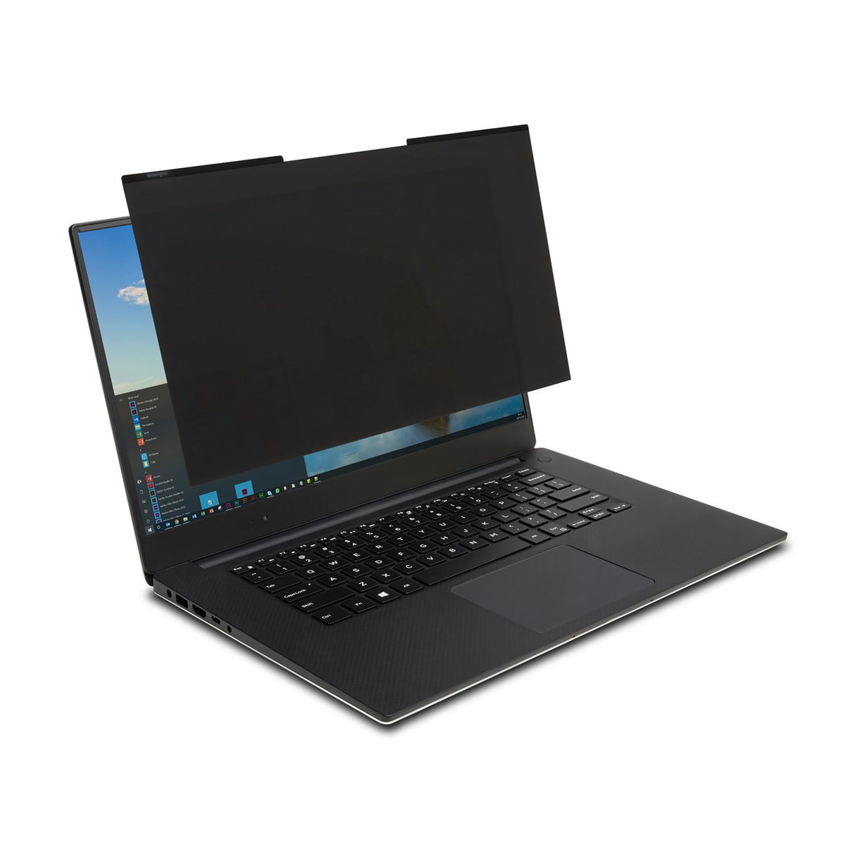 Kensington MagPro magnetic privacy screen for 15.6" laptops, featuring blue light reduction and reversible matte/glossy finishes.
