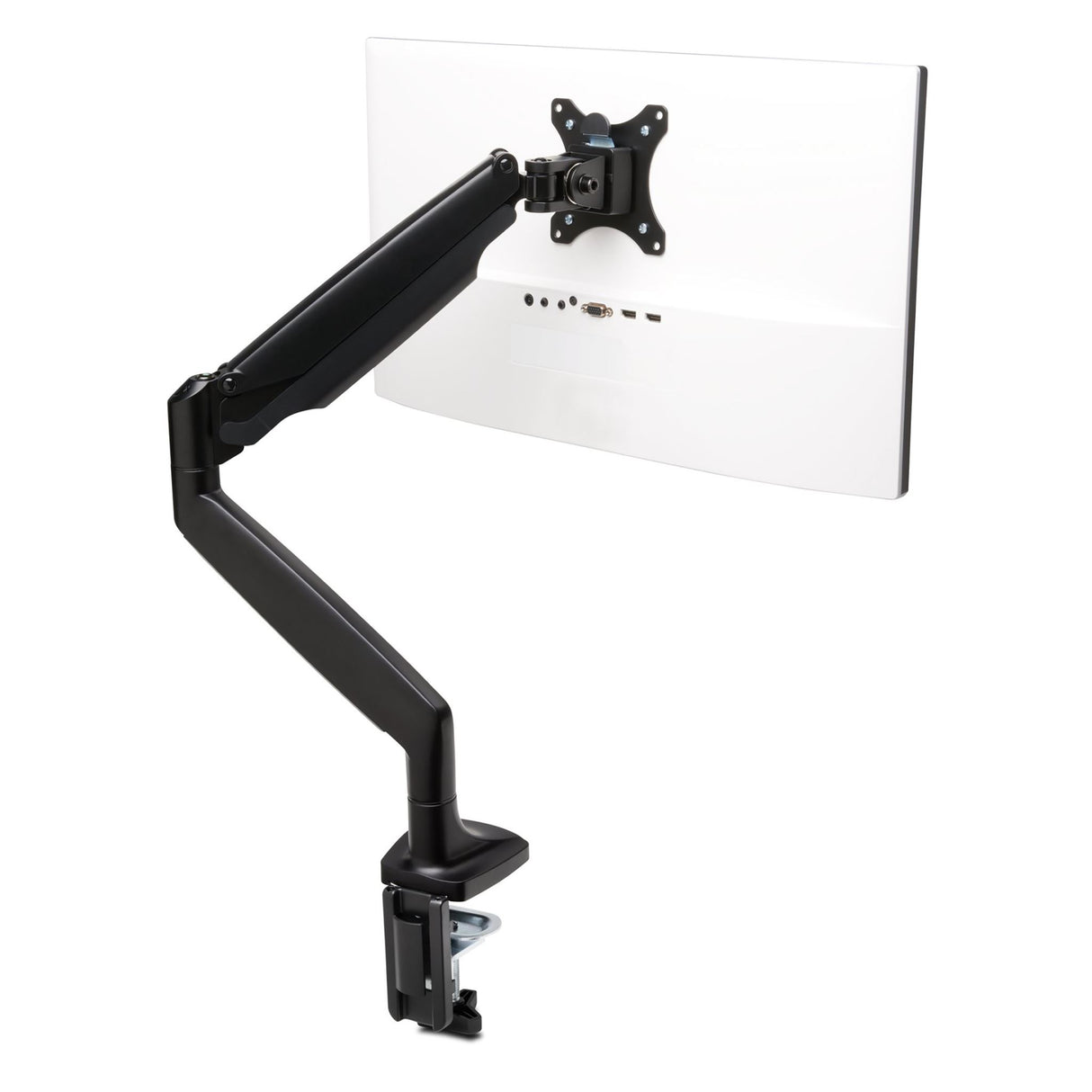 KENSINGTON SmartFit One Touch Monitor Arm in black, adjustable for 13-32 inch screens, with cable management.