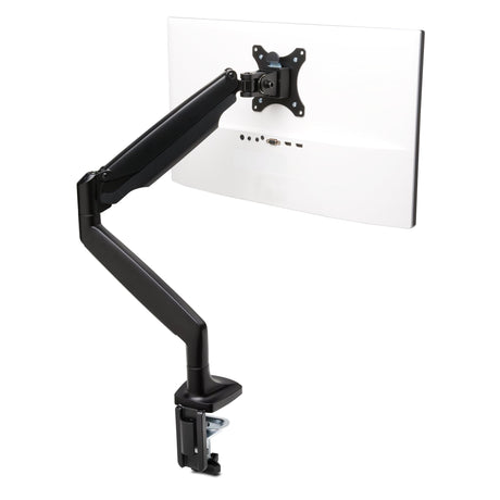 KENSINGTON SmartFit One Touch Monitor Arm in black, adjustable for 13-32 inch screens, with cable management.