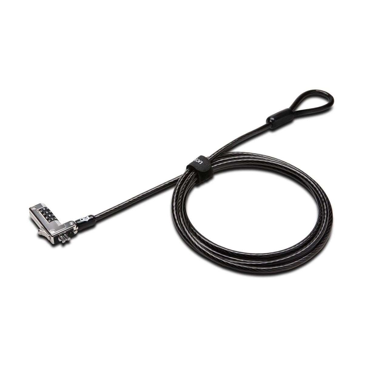 Kensington Slim Nanosaver Combo Lock with serialized number, ensures stable attachment for ultra-thin laptops.