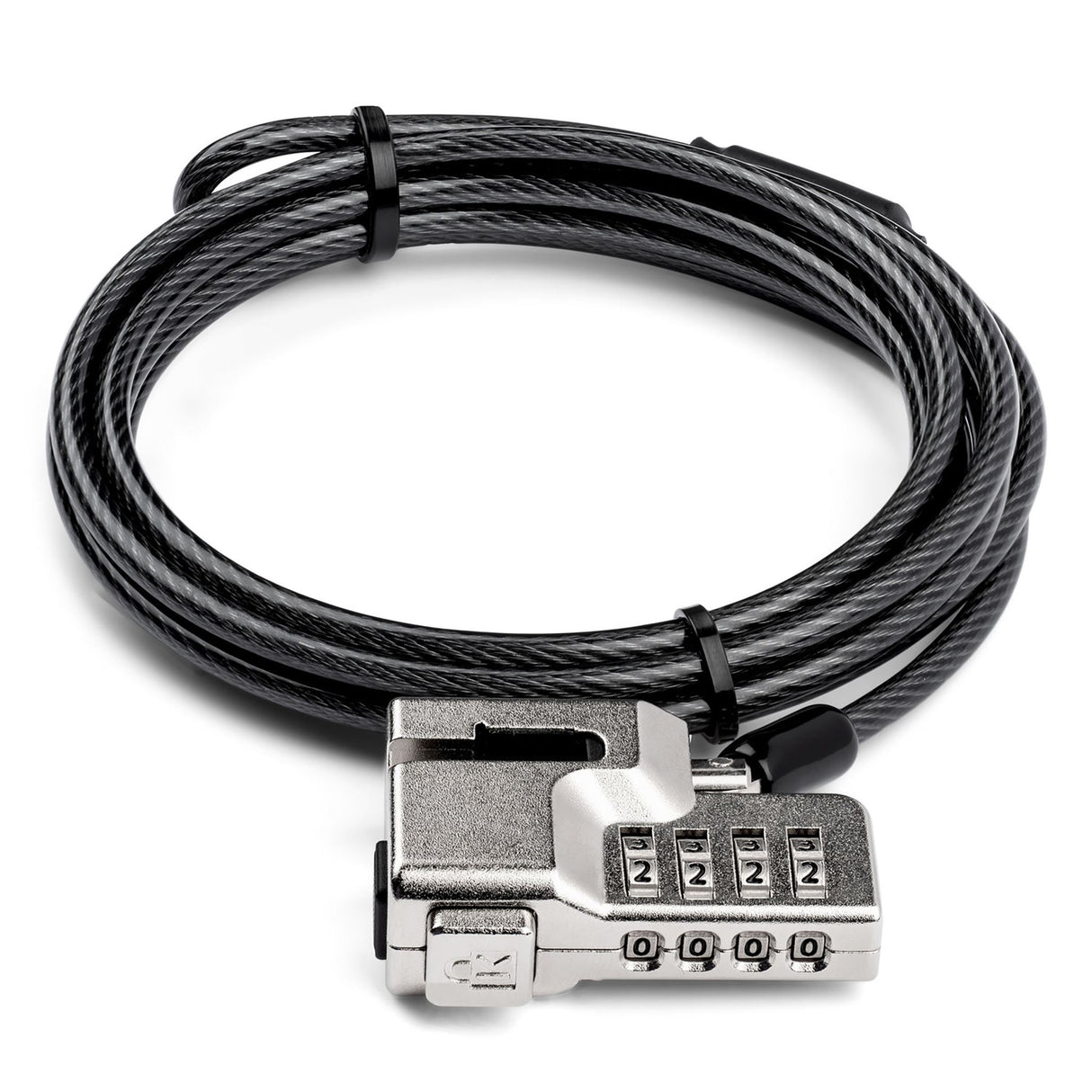 KENSINGTON Combination Lock for Surface Pro and Go, featuring a carbon steel cable, anti-pick technology, and customizable code.