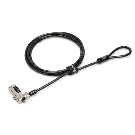 Kensington N17 Combo Lock 2.0 for laptops/tablets with wedge lock slot, featuring customizable combo and robust theft resistance.