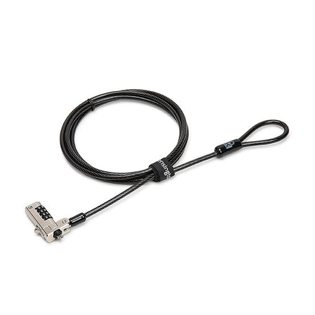 Kensington N17 Combo Lock 2.0 for laptops/tablets with durable cable, pre-set code, and easy one-handed attachment.