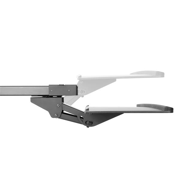 Ergonomic Under-Desk Adjustable Keyboard Tray with Wrist Rest for Comfortable Workspace