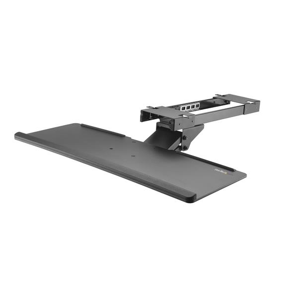 Ergonomic Under-Desk Adjustable Keyboard Tray with Wrist Rest for Comfortable Workspace