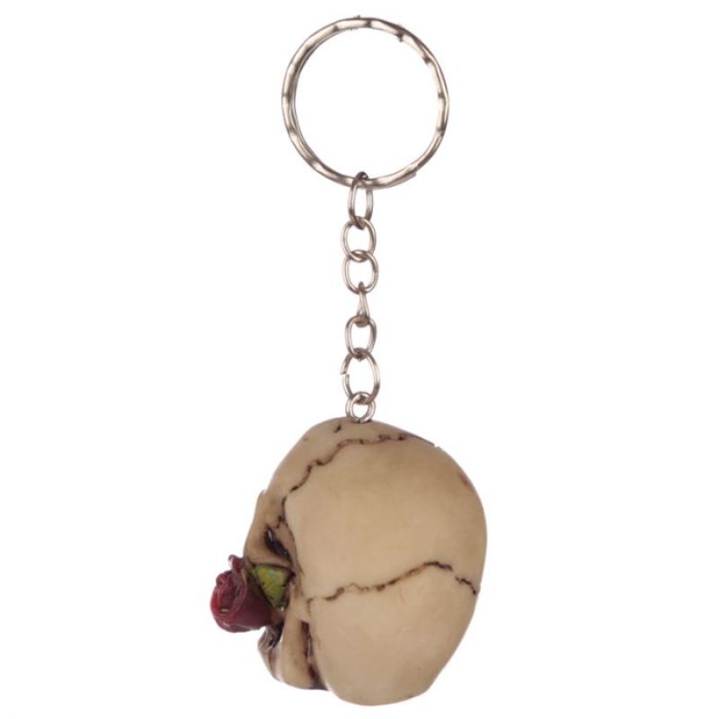 Keyring - Skulls and Roses Skull (Set of 24 Assorted)