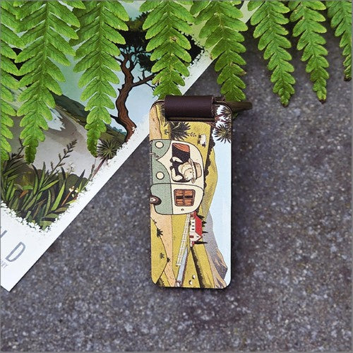 Bamboo Keyring Printed: Sheep + Caravan Keyrings + Keychains