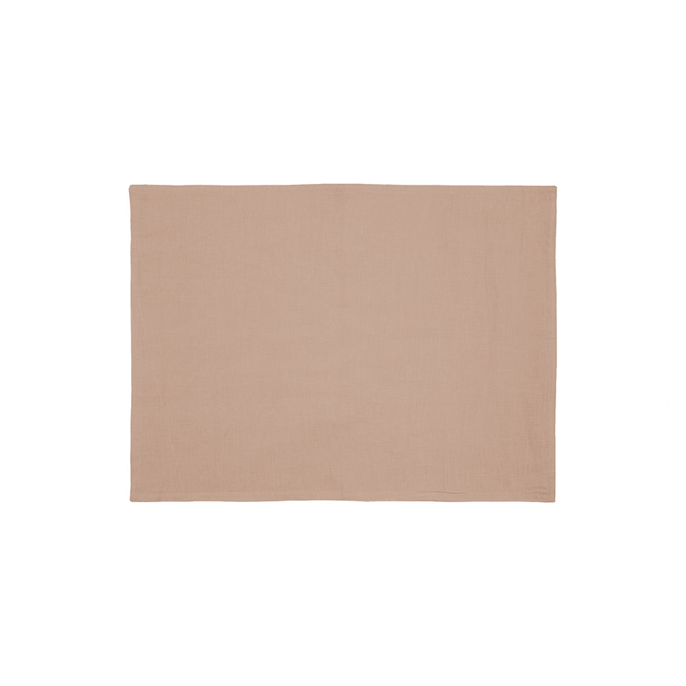 Linen Placemat 33x45cm Tea Rose- Bambury