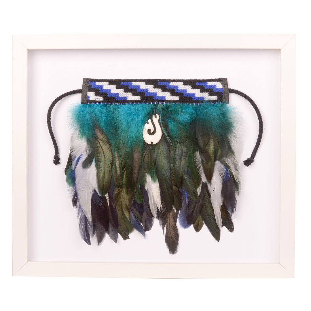 Framed Mini Blue Korowai - Smartfox