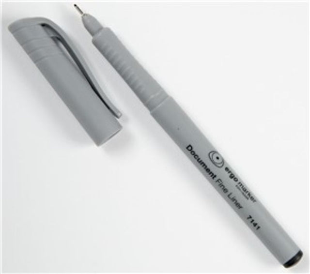 Koh I Noor 0.5mm fineliners in a 10-pack, ideal for precise writing and detailed illustrations with ergonomic grip.