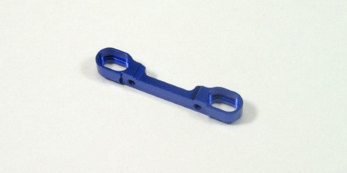 Kyosho ZX5 aluminum rear suspension holder, enhancing stability and handling for improved RC racing performance.