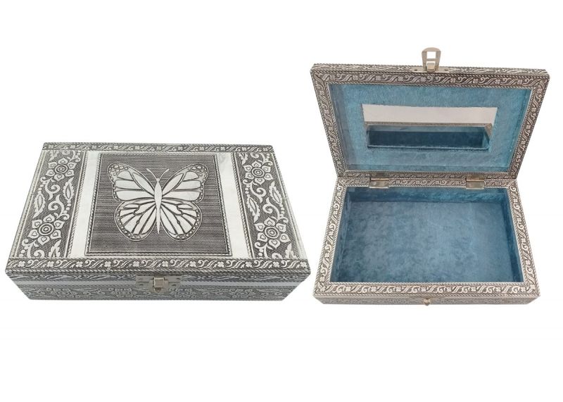 Jewellry Box - Butterfly with Mirror (20cm)