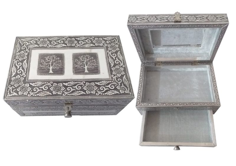 Jewellry Box with Double Drawer - Tree of Life (22.5cm)