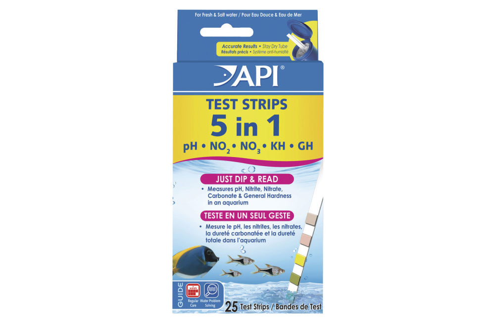 Aquarium Water Test Strips - 5 in 1 (25 tests)