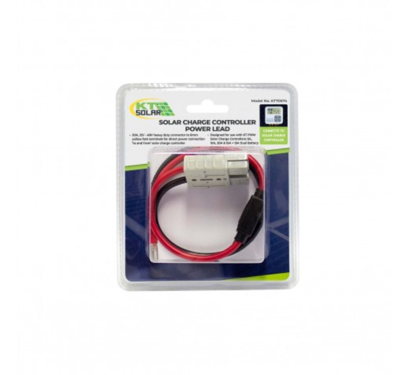 50A HEAVY DUTY CONNECTOR TO 8MM FORK TERMINALS 300MM LENGTH