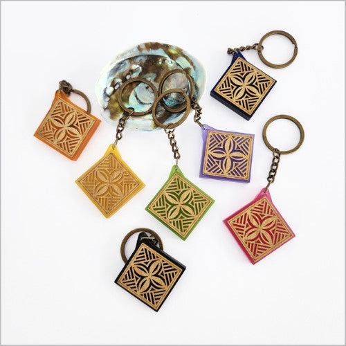 Keychain: Tapa 1 Acrylic + Bamboo Keyrings + Keychains