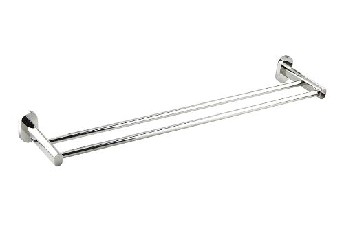 Luca 600mm Double Towel Rail - Polished Stainless Steel